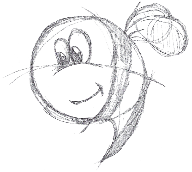 Bee Online logo schets